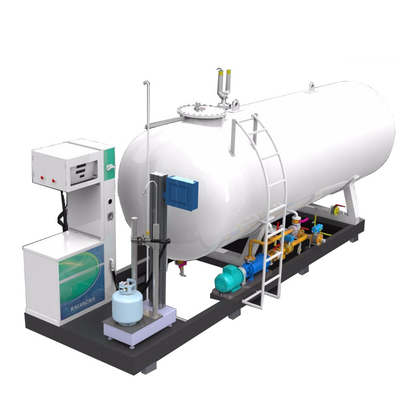 station d'essence de gaz de 1000L LPG 40cbm, stations d'essence automatiques de LPG 2.5Mpa