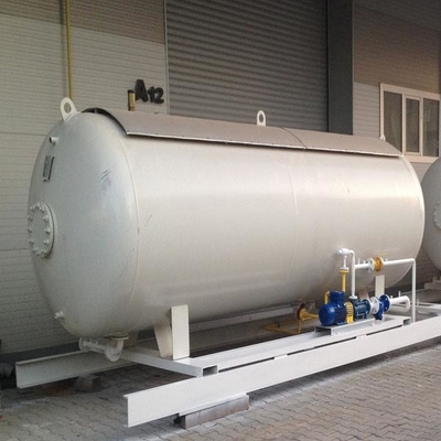 le dérapage de poste d'essence de gaz de 20m3 LPG a monté horizontal