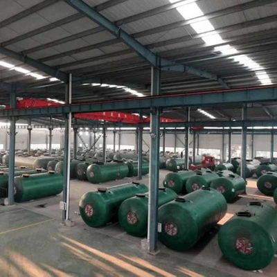 Souterrain en acier de la fibre de verre à double paroi 20m3 30m3 de réservoir de stockage de pétrole