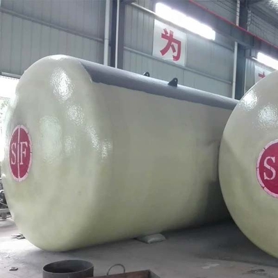 Anti cuve de stockage d'essence et d'huile de la corrosion 20m3, double réservoir de stockage de pétrole de fioul souterrain de mur