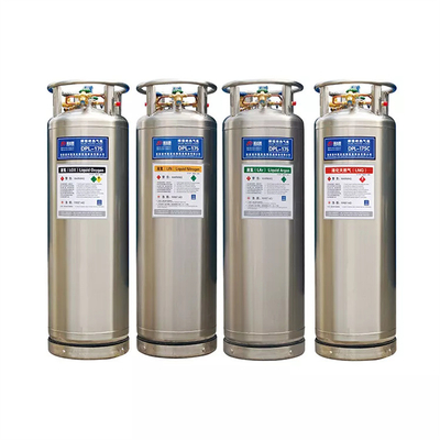 Conteneur cryogénique pressurisé par individu cryogénique de cylindre de vase Dewar d'azote liquide