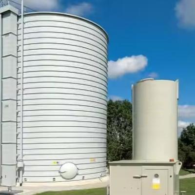 Réservoir de stockage vertical cryogénique d'oxygène liquide de 10 m3, 1,6 MPa, acier inoxydable 304