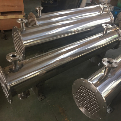 condensateur et vaporisateur d'acier au carbone d'échangeur de chaleur de feuille de double tube 0.1-10m/S