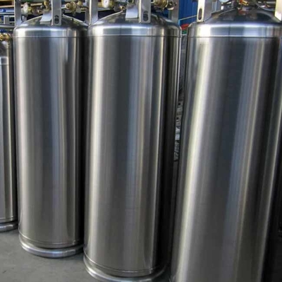Oxygène cryogénique liquide de cylindre de Dewar d'argon, réservoir de l'azote liquide de la basse pression 175l