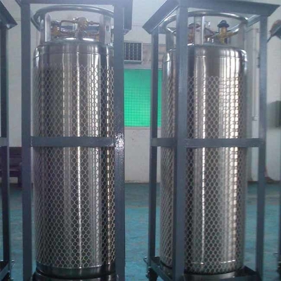 Acier inoxydable de réservoir à haute pression d'azote liquide de 195 litres, cylindre liquide du vase Dewar O2