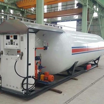 le dérapage de poste d'essence de gaz de 20m3 LPG a monté horizontal