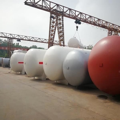 Cuve de stockage 1,77 horizontale de gaz de MPA LPG 100 Ton Mounded Bullet