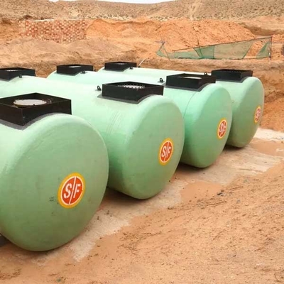 réservoirs en vrac en acier de stockage d'huile de 3000L Q235, réservoirs de stockage de pétrole en vrac de mur du double 42000l