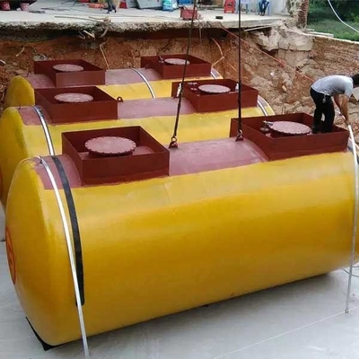 réservoirs en vrac en acier de stockage d'huile de 3000L Q235, réservoirs de stockage de pétrole en vrac de mur du double 42000l