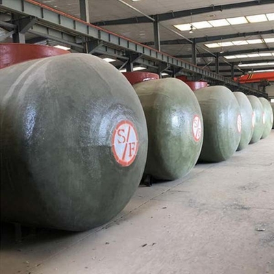 Fibre de verre mur 40c de cuve de stockage d'essence et d'huile de 60000 litres double sous terre