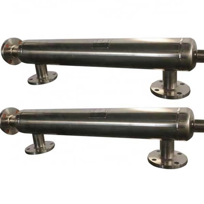 12 condensateur de tube de double du navire 1.0mpa SS304 d'échangeur de chaleur de barre