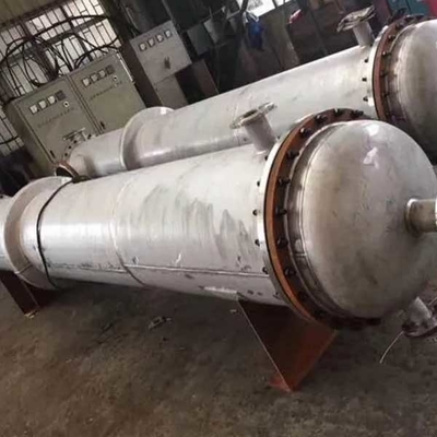 Échangeur de chaleur de feuille de double tube de l'acier inoxydable SS316L 220V tubulaire