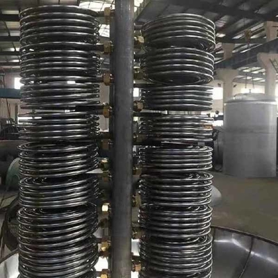 Échangeur de chaleur à ailettes en acier de cuivre de bobine 200v 1.6MPa