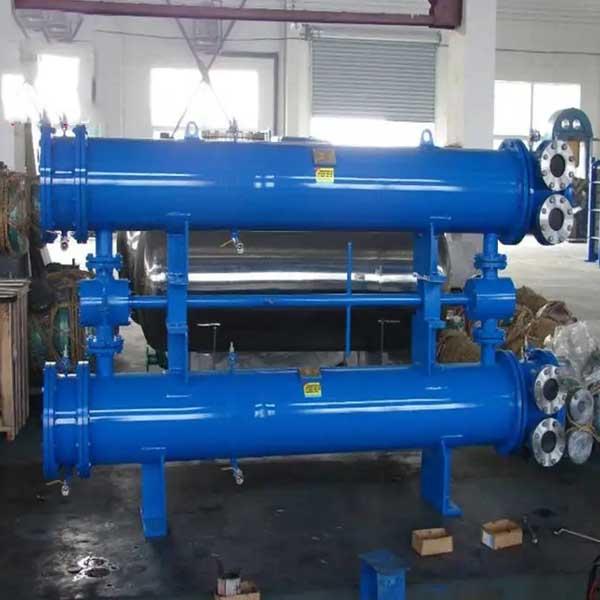 échangeur de chaleur de feuille de double tube